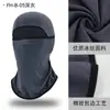 Capucha Cortavientos Transpirable de Cara Completa para Protección Solar de Verano al Aire Libre para Hombres, Máscara de Motocicleta de Nylon Hielo Seda Absorbente de Sudor de Secado Rápido