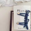 Nuevo Tejido Mezclilla Amor Lazo Geométrico Infantil Pasador de Pelo Pasador Pinza Lateral Pinza para Flequillo