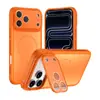 Novo Produto Adequado para Iphone17Pro Max Capa de Celular Fosca 16Pro Janela Grande Óculos Anti-Queda Capa Protetora