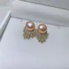Brincos Novos de Verão 2025 S925 Brincos Elegantes de Luxo Leve Brincos de Pérola de Água Doce Naturais para Mulheres Atacado