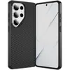 Funda de teléfono Samsung para Amazon, estilo coreano, ligera, lujosa, estilo de negocios, con una textura similar a la piel y un patrón de fibra de carbono Kevlar