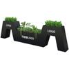 Jardinera de acero inoxidable para exteriores, combinación de macetas para exteriores, maceta de hierro, departamento de ventas, jardín de flores cuadrado, ranura para flores