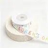 Cinta de Cumpleaños Infantil Transfronteriza Cinta para Pastel Cinta para Caja de Regalo Empaque de Regalo Cinta de Poliéster Suministro Directo del Fabricante