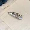 Pinza para el pelo de cuero con lunares estilo nuevo coreano y japonés, Pinza para el pelo vintage de alta gama, Pinza para flequillo, Pinza para el pelo lateral, Pasador elegante