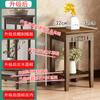 Mesa Cuadrada con Patas de Madera Maciza Mesa Simple para Balcón Mesa de Café Pequeña Mesa Auxiliar Mueble de Sala de Estar Doméstico Mesa de Esquina Moderna Simple Gabinete Lateral para Sofá