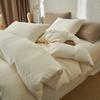 Conjunto de Cama Jacquard de Algodão Puro de Alta Qualidade, Capa de Edredom de Fio Duplo de Algodão Puro, Lençóis, Lençóis com Elástico, Roupa de Cama de Luxo Acessível Novo Estilo