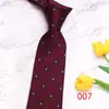 Corbata de negocios de cuero de 8 cm a rayas en stock corbata de poliéster para hombre jacquard negocios corbata vintage fabricantes suministro