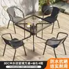 Mesa y Sillas Plegables para Exteriores Set de Mesa y Sillas para Balcón Mesa y Sillas Pequeñas para Jardín Mesa y Sillas de Ocio para Patio Exterior Mesa y Sillas con Diseño de Agua
