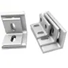 Perfil de Aluminio Plano Vertical en L 20203030/4040 Aleación Conector Cruzado Paralelo Escuadra de Ángulo Extruido de 90 Grados