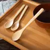 Colher de Madeira Japonesa Cabo Longo Colher de Sopa Colher de Bambu Colher de Chá Colher de Temperos Colher de Sopa de Madeira e Bambu Pequena Colher de Mel