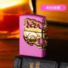 Encendedor de corona tridimensional retro de calavera con rueda de esmerilado de llama abierta, encendedor de gas de rueda de esmerilado antiguo, suministro de comercio exterior, exportación