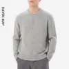 Cárdigan estilo Old Money, suéter de punto para hombre, nueva colección otoño/invierno, moderno y versátil, suéter casual de cuello redondo para hombre