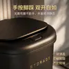 Cubo de basura con tapa para uso doméstico, modelo nuevo, gran capacidad, operado con pedal, para baño, cocina, dormitorio, sala de estar, con papelera de botón pulsador