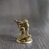 Figurillas de modelo de dragón de cobre macizo y soldado subterráneo, juguetes de cobre blanco y latón, adornos para juegos de mesa, piezas de ajedrez para colección