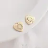 Zirconita Micro-Pavimentada Chapado en Oro de 14K Electrochapado 26 Letras Etiqueta de Corazón de Durazno DIY Pulsera Collar Colgante Joyería Colgante