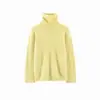 26 Suéter Juvenil Estilo Coreano Nuevo Otoño/Invierno Cuello Alto Holgado Capa Base Básica Suéter de Lana Relajado Puyuan