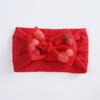 Diadema Infantil INS Europea y Americana Flor de Nylon de Dibujos Animados Lindos Tocado de Bebé Diadema que No Cubre la Fontanela Accesorios para el Cabello