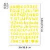 Pegatinas de letras en inglés de 0.5 pulgadas, tamaño pequeño, para decorar tarjetas de felicitación, materiales de scrapbooking y pegatinas de letras para álbumes de recortes