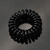 Anel de Cabelo Linha Telefônica Transparente Preto Branco Ins Coreano 4cm Tira de Cabelo Simples Fosca Corda de Cabeça Sem Marca