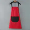 Delantal Publicitario Personalizado con Estampado de Halter para Adultos para el Hogar, Delantal de Trabajo Limpiable con Paño, Delantal de Cocina Impermeable Estampado