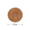 Suporte para bule de rattan porta-copos trançado cerimônia do chá criativo jogo americano toalha de mesa base para tigela base para prato base isolante
