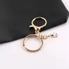 Juego de Tres Piezas de Hebilla de Ocho de Cadena de Aleación con Llavero de Cierre de Langosta Juguete DIY Llavero Colgante Accesorio de Moda