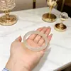 Pulsera de ojo de gato natural de 9 mm, estilo delgado, calcedonia blanca transparente como el hielo, joyería de oro champán luz de luna blanca, artículo popular para atraer clientes, venta al por mayor