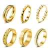 Anel Popular Feminino da Amazon com Design Rotativo para Alívio de Estresse, Aço Inoxidável Estrela e Lua Acabamento Fosco, Anel Único e Fashion