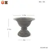 Maceta de Hierro Forjado Estilo Retro con Base Alta, Maceta de Jardinería, Recipiente para Arreglos Florales Vintage Estilo Americano, Decoración de Florero para Casa de Huéspedes