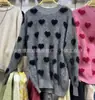 Suéter de Punto Jacquard con Patrón de Corazones Dulces, Fresco y Casual, Holgado, de Manga Larga para Mujer, Nuevo Otoño/Invierno 2026