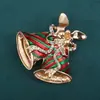 Broche navideño europeo y americano más vendido, insignia linda de Papá Noel, accesorios, ramillete de serie navideña personalizada, productos al por mayor