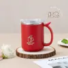 Taza de Agua de Acero Inoxidable 304, Taza de Té Doble Pared Aislada para Estudiantes, Taza Sellada a Prueba de Fugas, Taza de Café de Oficina con Tapa