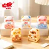 Nova Miniatura de Gatinho DIY Criativa Artesanal Bolsa de Gatinho de Papelão Pingente de Chaveiro Material Pingente de Resina Ornamento