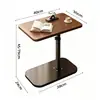 Mesa Lateral de Sofá Ajustável, Mesa Lateral para Sala de Estar, Mesa de Centro, Mesa de Cabeceira Móvel, Armazenamento de Mesa de Cabeceira para Quarto, Estilo Meio do Século