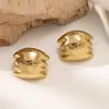 Pendientes Geométricos Tridimensionales de Acero Fundido Transfronterizos, Modernos, Sencillos, Personalizados, Elegantes Pendientes, Joyería de Moda al por Mayor