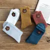 Meias femininas meias femininas de cano médio urso bordado outono e inverno fofas meias de algodão japonesas meias da moda meias de lã grossas