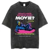 2025 Nuevo Modelo Comercio Exterior Marca Independiente Holgada y Cómoda Retro Y2K Anime Unisex Camiseta Lavada Adulto Camiseta Corta