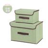 Caja de Almacenamiento Tela No Tejida Bolsa Plegable para Ropa Caja de Almacenamiento Contenedor de Almacenamiento Caja de Almacenamiento para Armario Set de Dos Piezas Almacenamiento para Viajes