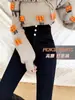 Leggings de Cintura Alta Novos Outono Inverno 2026 para Mulheres, Podem Ser Usados Fora com Botas, Lápis Preto, Com Veludo, Apertados, Skinny, Pequena Calça Preta