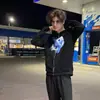 Sudadera con capucha de nuevo diseño para Otoño e Invierno 2025 estilo Commuter Americano Pantalones holgados con bolsillo de solapa Cardigan con cremallera metálica estilo callejero Prenda exterior Y2K