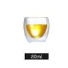 Vaso de Agua de Vidrio de Doble Capa con Forma de Huevo Vidrio de Borosilicato Alto Transparente Aislado Vaso para Jugo Cerveza Resistente a Altas Temperaturas Vaso de Doble Capa