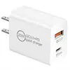 Carregador de Cabeça Us Padrão Pd20W com Múltiplas Portas Adequado para Carregadores USB Android e Apple, Portátil Tipo-C para Celular Padrão Europeu