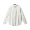Heyhenry Camisa Feminina Solta de Manga Longa com Estampa Pequena Fresca Jaqueta Coreana Top Primavera e Outono 2025
