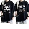 Nuevos Tops 2025 Nueva Moda Camisetas de Manga Corta para Hombre y Mujer, Estampado de Patrón Simple a la Moda, Verano Holgado y Casual