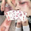 Pegatina de Tatuaje de Halloween Pegatina de Cicatriz Falsa Pegatina de Herida Falsa Maquillaje para Fiesta de Halloween Barra