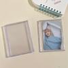 Estuche protector transparente para tarjetas con diseño de estrella de ladrillo y tarjeta de concha colorida INS