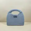 Bolso de Punto con Patrón de Diamantes, Bolso de Mano Tejido Fly-Knit Personalizado para Mujer, Bolso de Mano de Hilo de Invierno, Bolso Portátil, Estilo Nicho Coreano