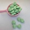 Pendientes de acrílico con forma de corazón, color sólido, macarrón, con brillo de caramelo, hechos a mano, accesorios de joyería DIY.