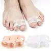 Separador de Dedos Doble Anillo para Corrección de Juanetes, Separador de Dedo Gordo del Pie, Separador de Dedos Superpuestos, Férula Ortopédica de Silicona