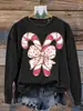 Suéter retro de cuello redondo para otoño e invierno transfronterizo con estampado digital 3D, se puede vender en conjunto, abrigo suéter casual navideño al por mayor